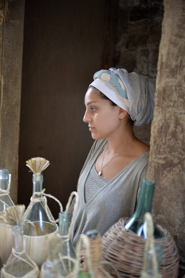 Mercato delle Gaite medieval festival in Bevagna with reenactors in period dress and historic craft workshops