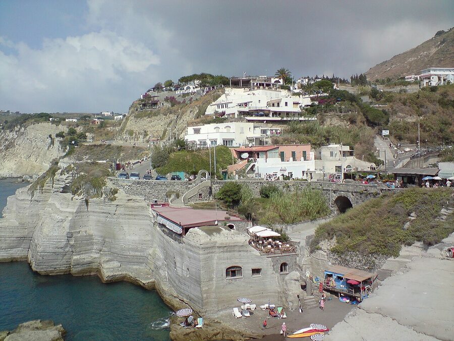 The village of Sant'Angelo on the southern coast of Ischia