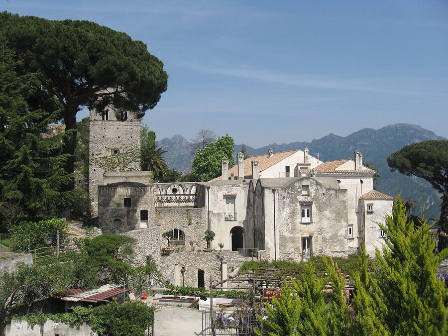 Villa Rufolo and its gardens at Ravello, high above the Amalfi Coast