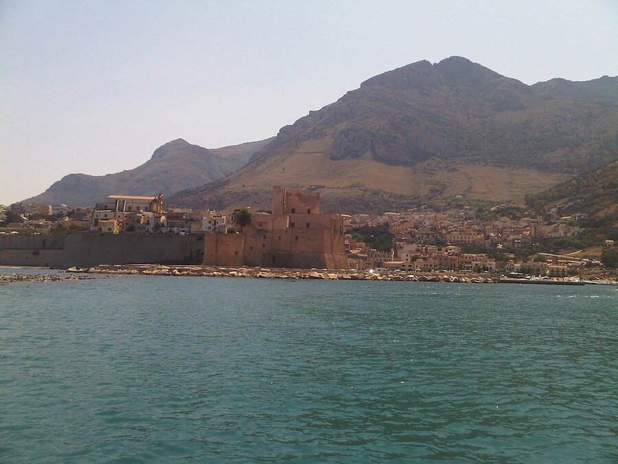 Castellammare del Golfo viewed from the sea