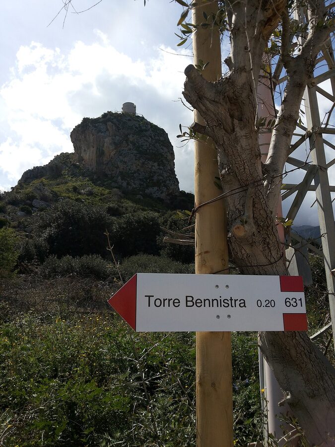 Torre Bennistra — a 16th-century Spanish watchtower above Scopello