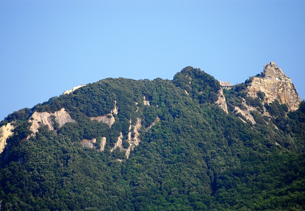 Monte Epomeo, the highest point of Ischia at 789 metres