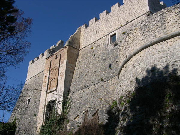 Castello Monforte on a hilltop above Campobasso in Molise, a 15th century fortification