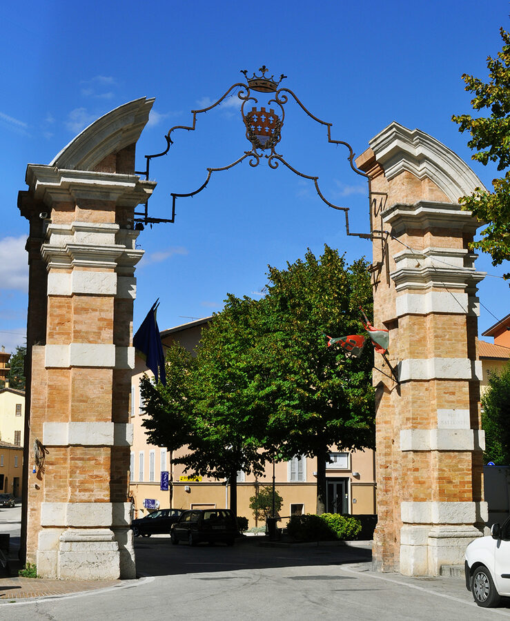 Porta Nuova, the newer gate of Nocera Umbra's medieval walls