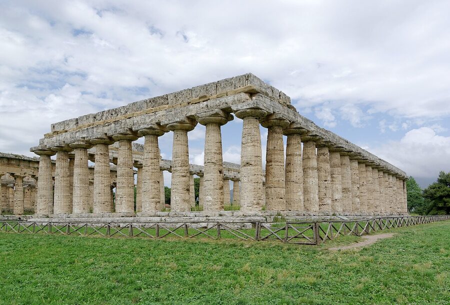 Alternate view of the Paestum temples