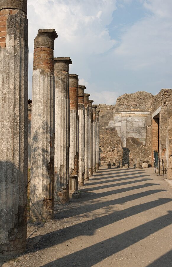 The colonnade of the House of the Faun, Pompeii