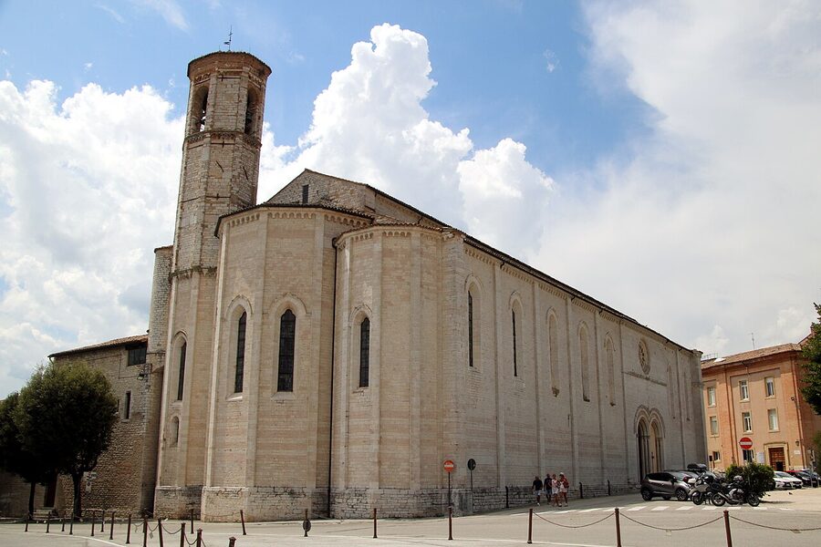 The 13th-century Church of San Francesco in Gubbio